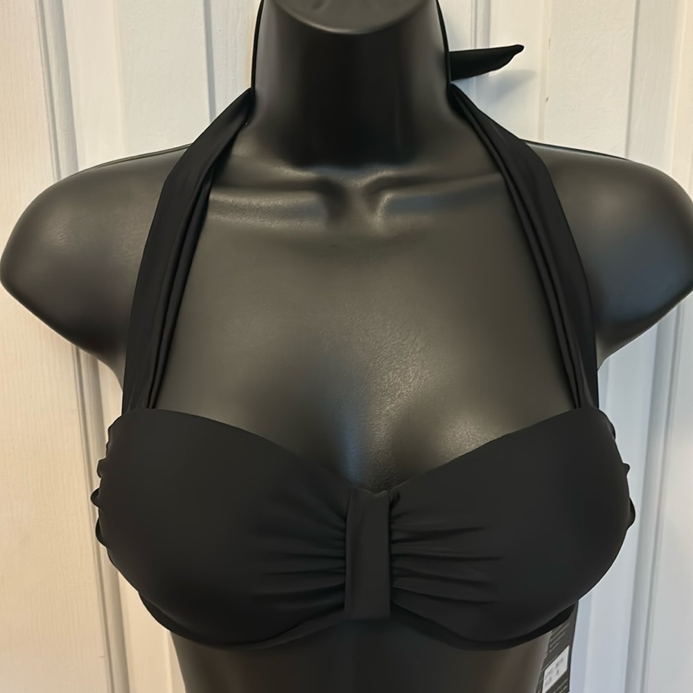 Amazing Vegas Fashions Bikini Top Black Women Size Small